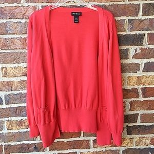 Lane Bryant classic red cardigan size 22/24